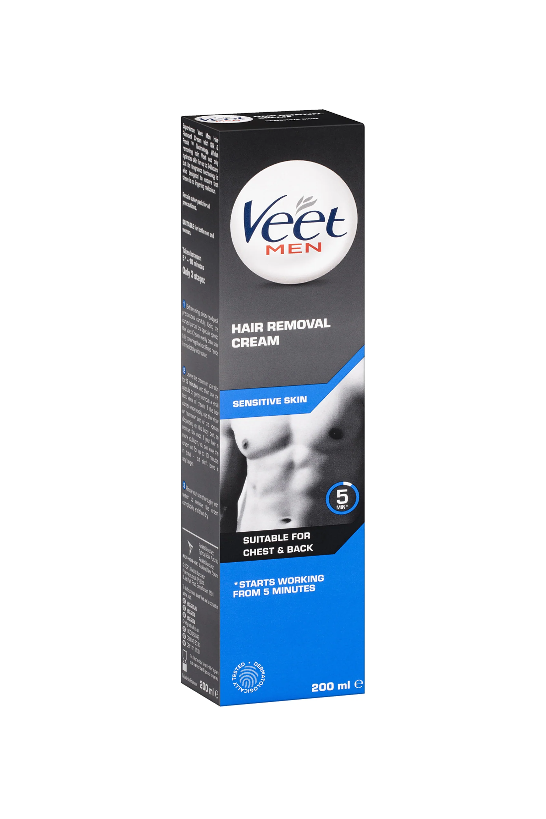 VEET Men Hair Removal Cream Sensitive Skin 200ml