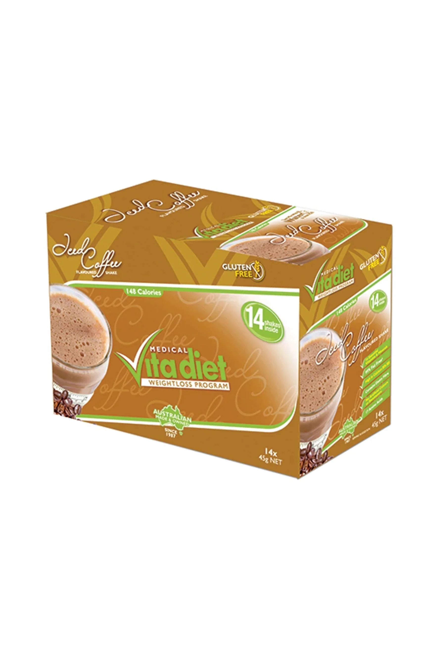 VITA DIET Iced Coffee Shakes 14 Sachets