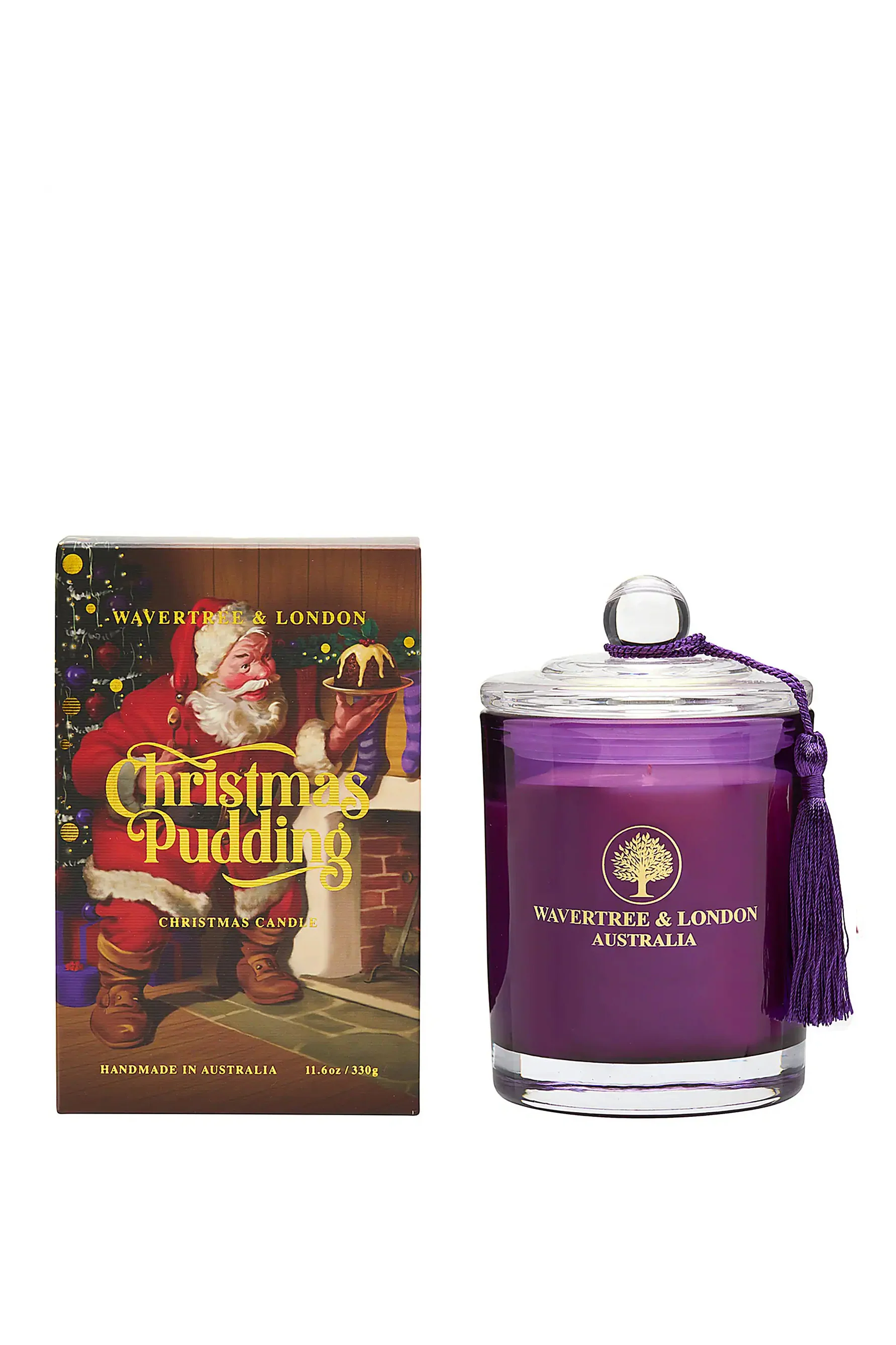 WAVERTREE & LONDON Candle Christmas Pudding 330g