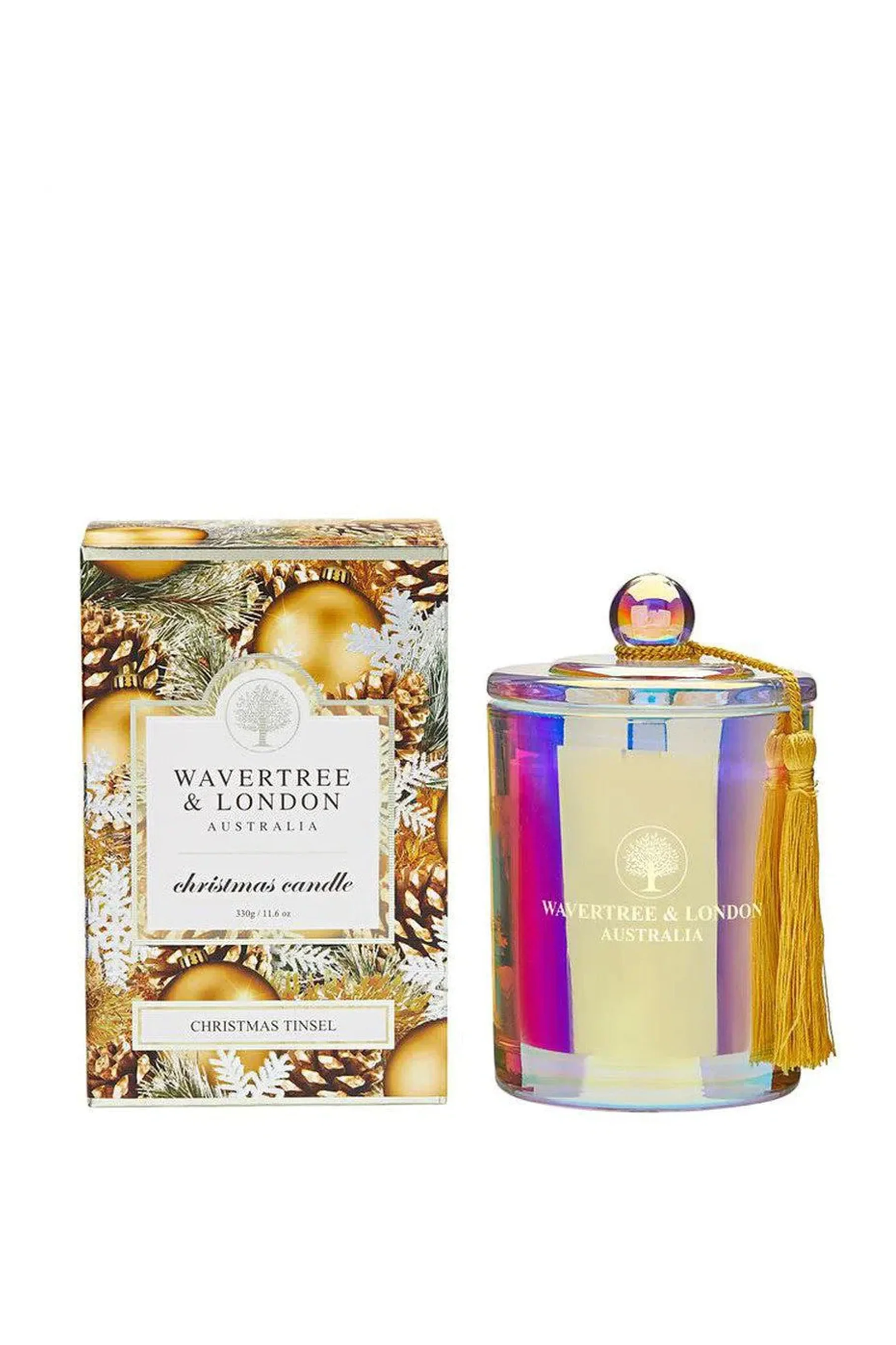 WAVERTREE & LONDON Candle Xmas Tinsel 330g