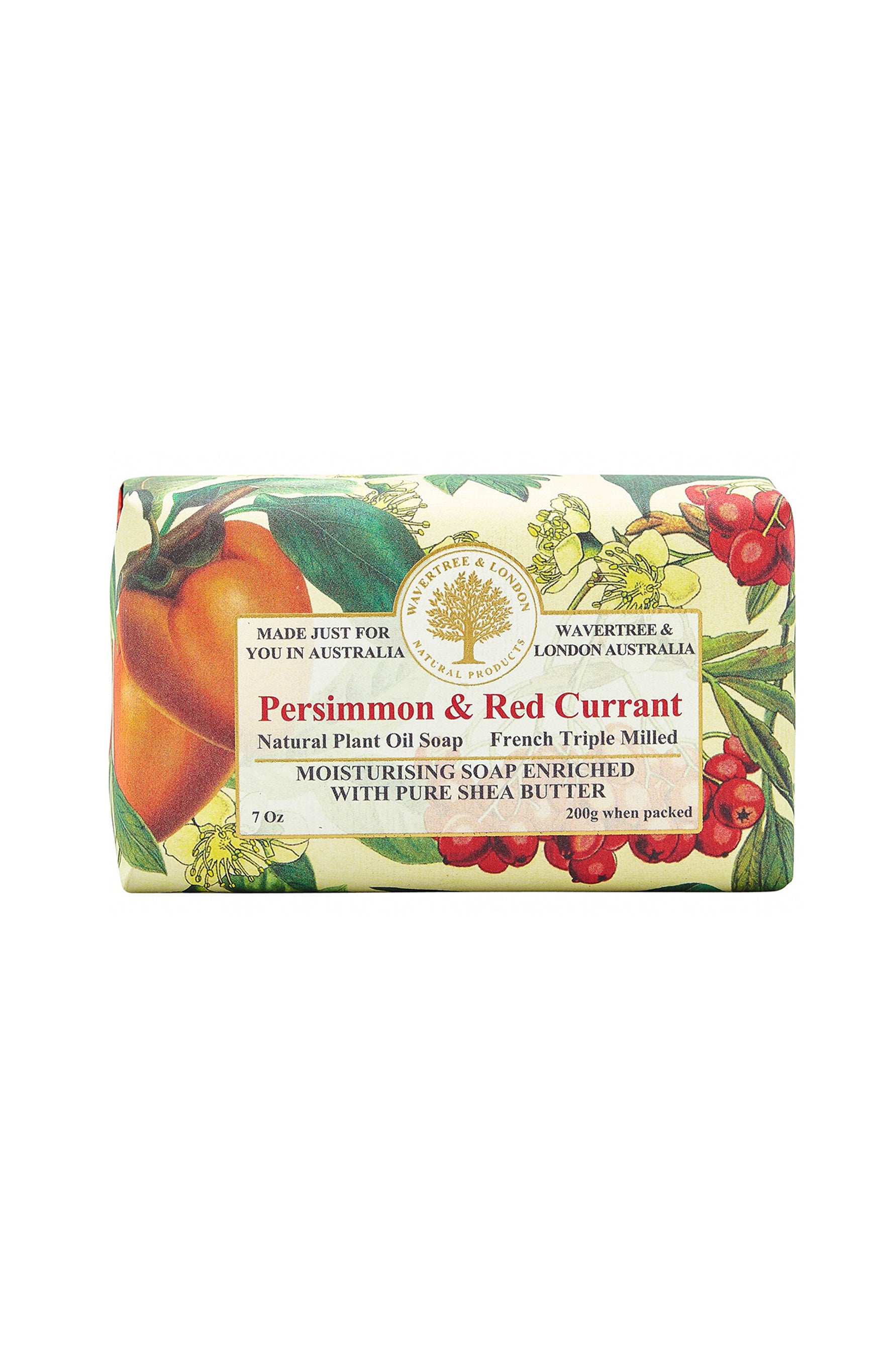 WAVERTREE & LONDON Soap Persimmon & Red Current 200g