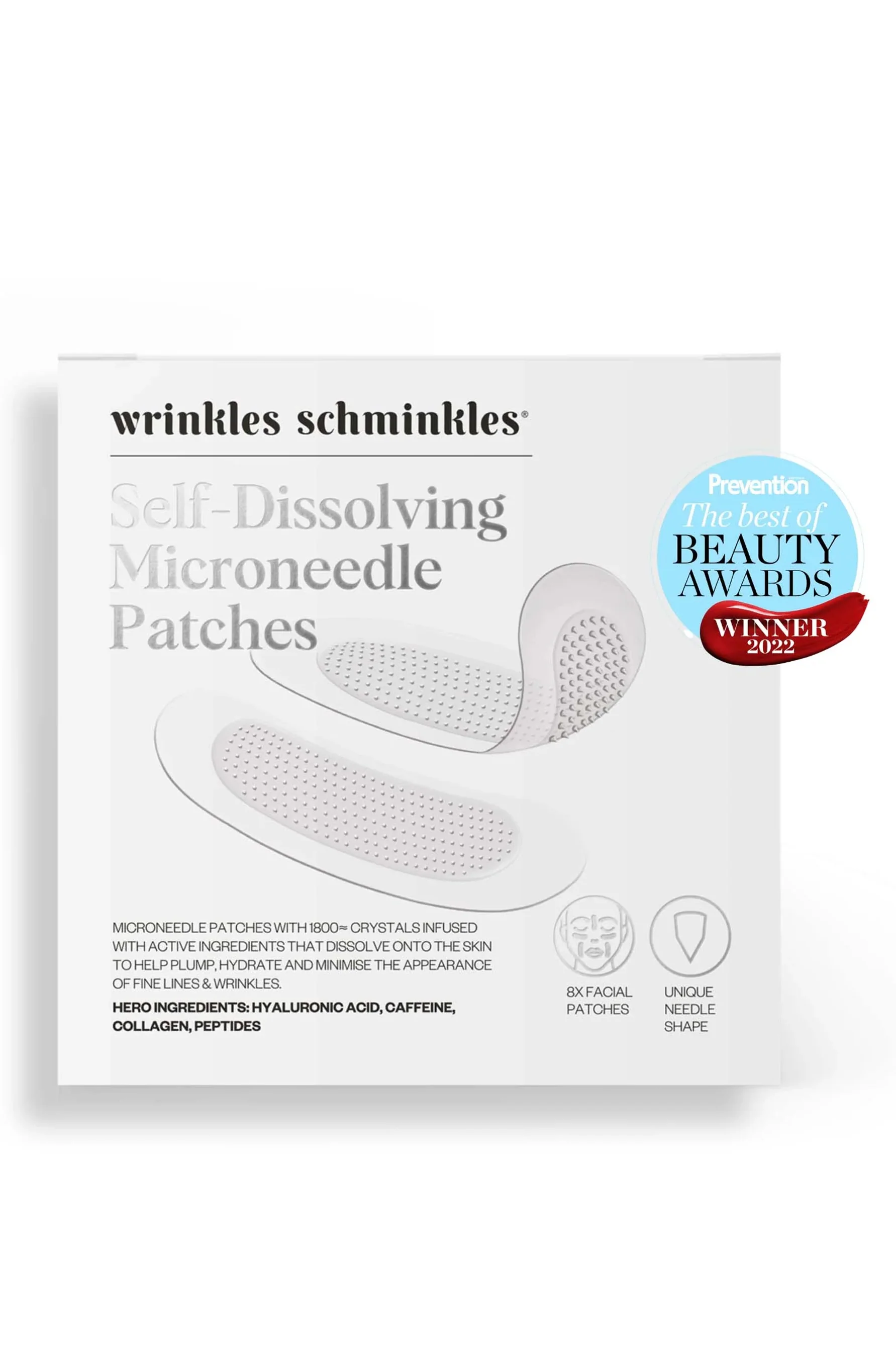 WRINKLES SCHMINKLES Self-Dissolving Microneedle Patches - 4 Pairs